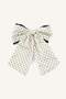 Polka Dot Bow White Hair Clip I2617Axns - 3