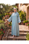 Flared Sleeves, Three-Stripe Accessory Detail, Loose Fit, Dress That Can Be Worn on Casual and Special Occasions. - 4