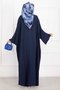 Ceyda Tesettür Abaya Navy Blue - 5