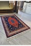Knitted Fringed Midnight Blue Rug Decorative Living Room Carpet Machine Washable Kitchen Carpet Non-Slip Floor Mat - 4