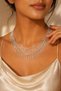80 cm Twisted Bar Chain Long Necklace Y Necklace and Waist Chain Sparkling - 2