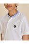 Senior Boys White Mandarin Collar T-Shirt - 4