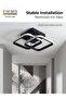 SageLiving Modern Black & Gold Double Ring LED Ceiling Light 22W | Luxury Flush Mount Lamp for Bedroom, Hallway & Balcony | 24×20×10cm Lighting for 5–10㎡ - 8