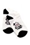 Women's Black and White 6-Piece Patterned Women's Socks Set - Soft Cotton - 4