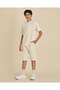Senior Boys Beige Jacquard Set
