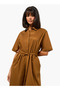 LAPEL COLLAR SHIRT DRESS - 6