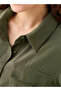 SOLID MIDI SHIRT DRESS - 6