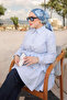 Baby Blue Tie-Dye Layered Shirt - 3
