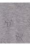 Gray Bow Detailed Women's Knitwear Sweater - 3