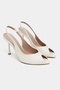 Betty Beige Matte Open Toe Women's Heeled Shoes - 4