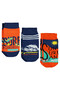Timeless Clothing & Timeless Choices Boys' 3-Piece Bootie Socks 2-12 Years Orange - 2