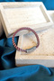 Hangover Mesh Design Red Thread and Matte Silver Color 316L Steel Men's Bracelet - 2