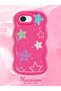 iPhone 17E Compatible Case Camera Protector Red Silicone Couple Phone Case Star Pattern - 2