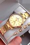 Original Women's Watch Gold Color - Steel Band - Japanese Machine - Waterproof - with Special Box Dkby2064C1 - 5