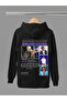 Bruno Mars Printed Cotton Long Sleeved 3-Yarn Hooded Sweatshirt