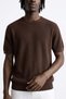 Men's Vintage Knitwear T-Shirt - Brown - 2