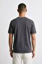 Men's Striped Collar and Cuff Crew Neck T-Shirt - Black - 3