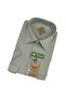 Men's Classic Wide Cut Plain Double Pocket Short Sleeve Cotton Shirt