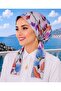 Scarf Bonnet Cotton Fabric Does Not Slip, Ready to Wear, Has a Tie at the Back
