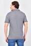Men Regular Fit Short Sleeve Jacquard Casual Shirt, Navy - 2