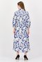 Women Floral Print Shirt Dress, Multicolor - 4