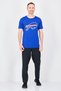 Men Sportswear Fit Short Sleeve Football T-Shirt, Blue - 4