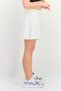 Women Sportswear Fit Brand Logo Outdoor Mini Skort, White - 2