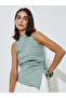 Solid Side Tie Blouse