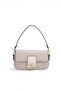 Burgundy - Bone Crow's Feet Plaid Women's Shoulder Bag Sp1179