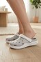 Daily Beach Pool Beach Slippers Women's Slippers & Sandals White Gray - 2