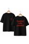 Comfort Kills Back and Front Chest Printed 100% Cotton Oversize Loose Regular Fit Crew Neck T-Shirt