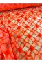 Orange 3D Pompom Flower Embroidered Tulle Fabric |   Dress, Etak, and Tuniklik Brode - 4