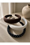 3-Piece Padded Crown Set (Brown-Stone Color-Black Polka Dot) - 3
