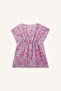 Faux Fur Collar Plush Lining Faux Leather Jacket Coat Girls I3216A826Sm - 3