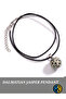Dalmatian Jasper stone pendant, natural stone round ball pendant - 3