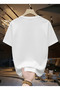 100% Cotton Relaxed Fit T-Shirt with Line and Signature Print - 2