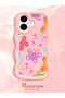 iPhone 16 Plus Compatible Case with Camera Protector Pink Silicone Couple Phone Case Butterfly Pattern - 2
