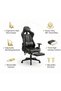 Gaming Chair Computer Chair, Flannelette Fabric Game Chair with Head Pillow and Waist Pillow, Ergonomic Computer Chair with Footrest - 2