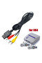 كابل RCA لجهاز N64 لوحدة تحكم ألعاب Super Famicom SFC SNESG، محول خط AV لجهاز GameCube للصوت والفيديو