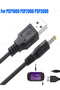 2PCS For PSP 1000/2000/3000 5V USB To DC Power Charging Cable Charge Cord 4.0x1.7mm Plug 5V 1A Power - 8