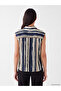 Lcw Everyday Navy Blue Striped Women's Shirt - 4