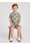 Boys Sage Cartoon Print Shorts Set - 4