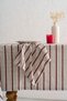 Vine Cotton Tablecloth – Burgundy Striped - 7