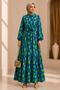 Moda Başak Premium Woven Fabric Straight-Cut Dress with Dominant Collar
