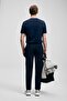 111190359 Daxon Smart Men's Chino Pants Slim Fit Men's Trousers Dark Blue - 7