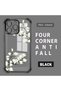 iPhone 14 Pro Max Compatible Transparent Back Four Corners Reinforced Impact Protection Silicone Case
