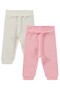 Basic 2-Piece Set Without Booties for 3-12 Months Single Bottom Baby - Pink - 2