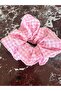 4 Seasons 3-Piece Pink Scrunchie Set (Velvet-Chiffon-Crinkle Fabric) - 3