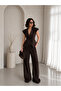 Brown Double-Breasted Vest Pants Suit - 308 - 2