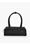 Solid Shoulder Bag with Zip Closure